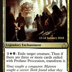 Profane Procession // Tomb of the Dusk Rose [Rivals of Ixalan Prerelease Promos]