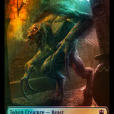 Dalek // Beast Double-Sided Token (Surge Foil) [Doctor Who Tokens]