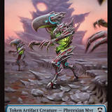 Elemental (0021) // Phyrexian Myr Double-Sided Token [Secrets of Strixhaven Commander Tokens]