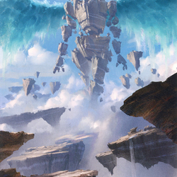 Celestial Colonnade // Celestial Colonnade (AZNR-033) (Borderless) [Zendikar Rising Art Series] Foil