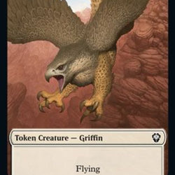 Zombie Knight // Griffin Double-Sided Token [Dominaria United Commander Tokens]