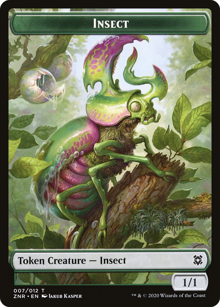 Insect (TZNR-007) [Zendikar Rising Tokens] Foil
