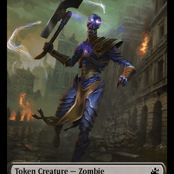 Goblin (0008) // Zombie Double-Sided Token [Ravnica Remastered Tokens]