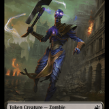 Elf Knight // Zombie Double-Sided Token [Ravnica Remastered Tokens]