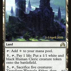 Westvale Abbey // Ormendahl, Profane Prince [Shadows over Innistrad Prerelease Promos]