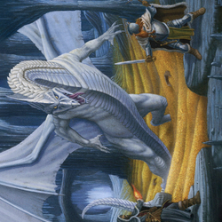 Cave of the Frost Dragon // Cave of the Frost Dragon (AAFR-046) (Borderless) [Adventures in the Forgotten Realms Art Series] Foil