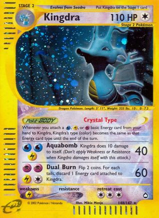 Kingdra - 148/147 [Aquapolis] - Reverse Holofoil
