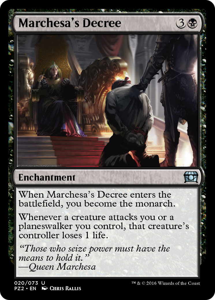 Marchesa's Decree (PZ2-020) [Treasure Chest]