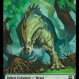 Elephant (Ripple Foil) // Beast (0016) Double-Sided Token [Modern Horizons 3 Commander Tokens]