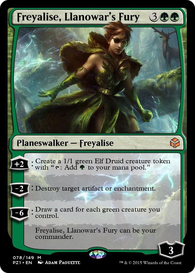 Freyalise, Llanowar's Fury (PZ1-078) [Legendary Cube Prize Pack] Foil