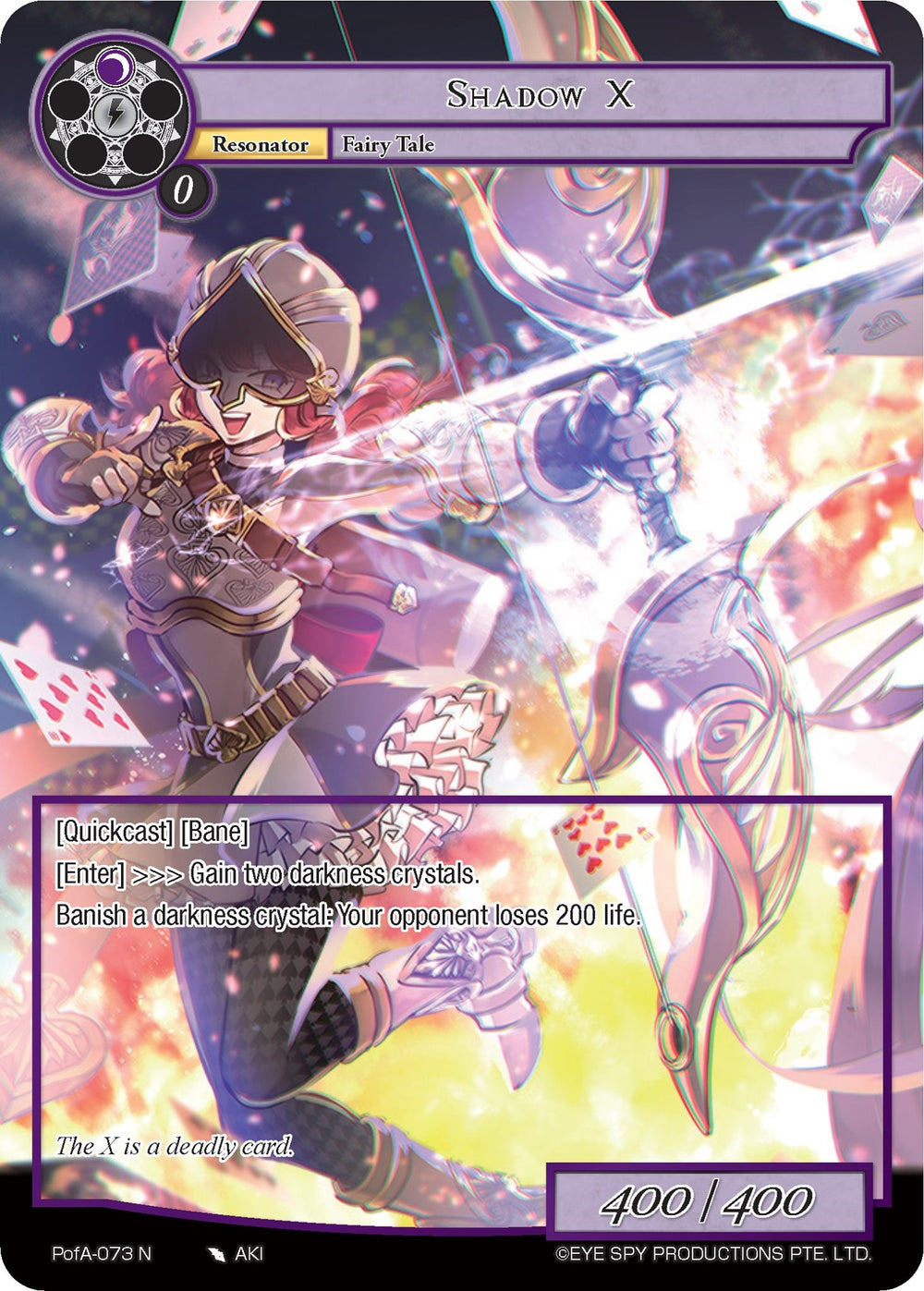 Shadow X (Full Art) (PofA-073) [Alice Origin IV: Prologue of Attoractia]