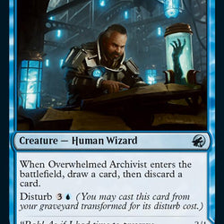 Overwhelmed Archivist // Archive Haunt [Innistrad: Midnight Hunt]