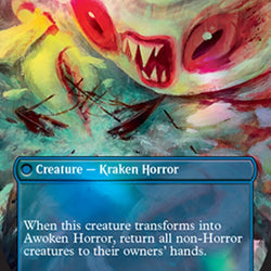 Thing in the Ice // Awoken Horror (Borderless Alternate Art) [Regional Championship Qualifiers 2023]