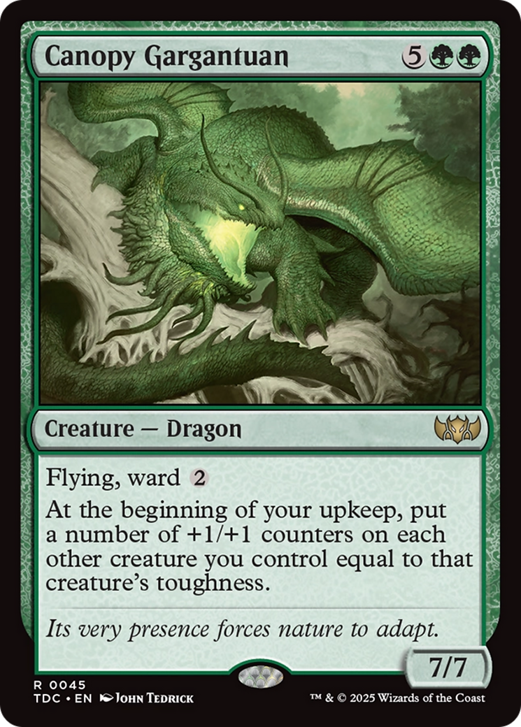 Canopy Gargantuan (TDC-045) [Commander: Tarkir: Dragonstorm]