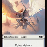 Angel // Spirit Double-Sided Token [Tarkir: Dragonstorm Commander Tokens]