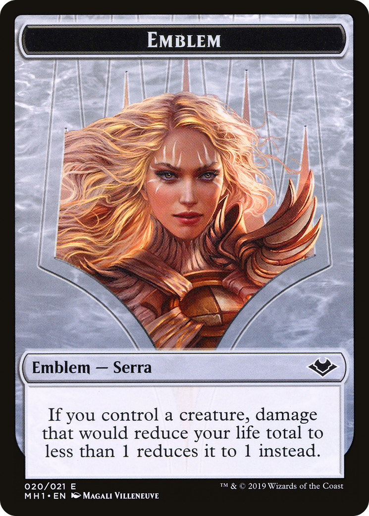 Serra the Benevolent Emblem (TMH1-020) [Modern Horizons Tokens] Foil