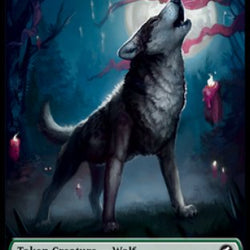 Wolf // Bat Double-Sided Token [Innistrad: Midnight Hunt Tokens]