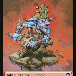 Kobolds of Kher Keep // Dragon Double-Sided Token [Phyrexia: All Will Be One Commander Tokens]