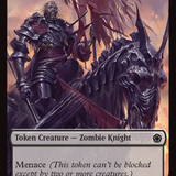 Zombie // Zombie Knight Double-Sided Token [Foundations Commander Tokens]