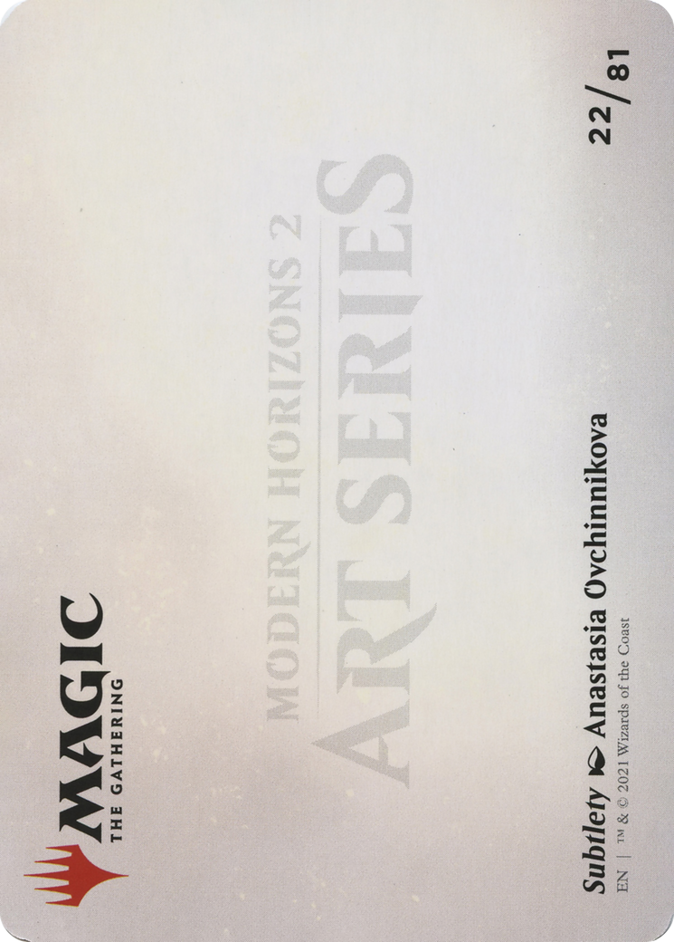 Subtlety // Subtlety (AMH2-022) (Borderless) [Modern Horizons 2 Art Series]