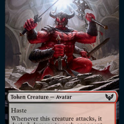 Spirit // Avatar Double-Sided Token [Strixhaven: School of Mages Tokens]