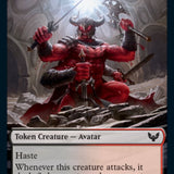 Fractal // Avatar Double-Sided Token [Strixhaven: School of Mages Tokens]