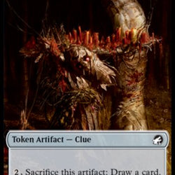 Clue // Bat Double-Sided Token [Innistrad: Midnight Hunt Tokens]