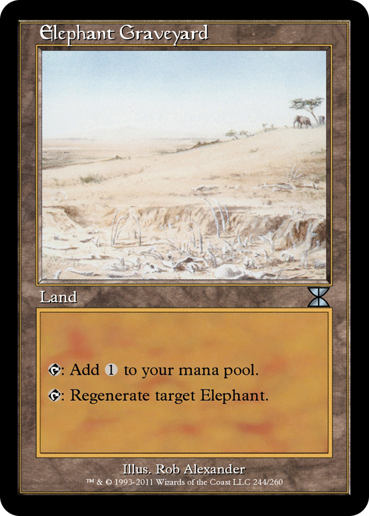 Elephant Graveyard (ME4-244) [Masters Edition IV] Foil