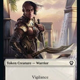 Zombie Knight // Warrior Double-Sided Token [Dominaria United Commander Tokens]