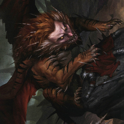 Manticore // Manticore (AAFR-006) (Borderless) [Adventures in the Forgotten Realms Art Series]