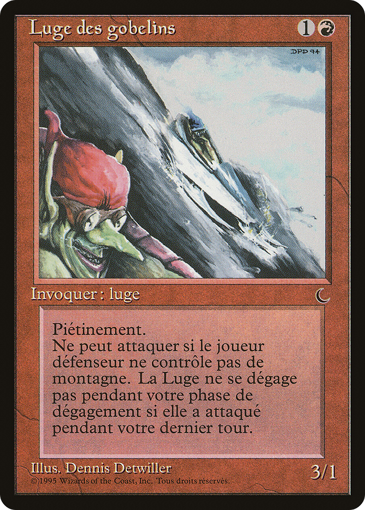 Goblin Rock Sled (French) - "Luge des gobelins" (REN-087) [Renaissance]