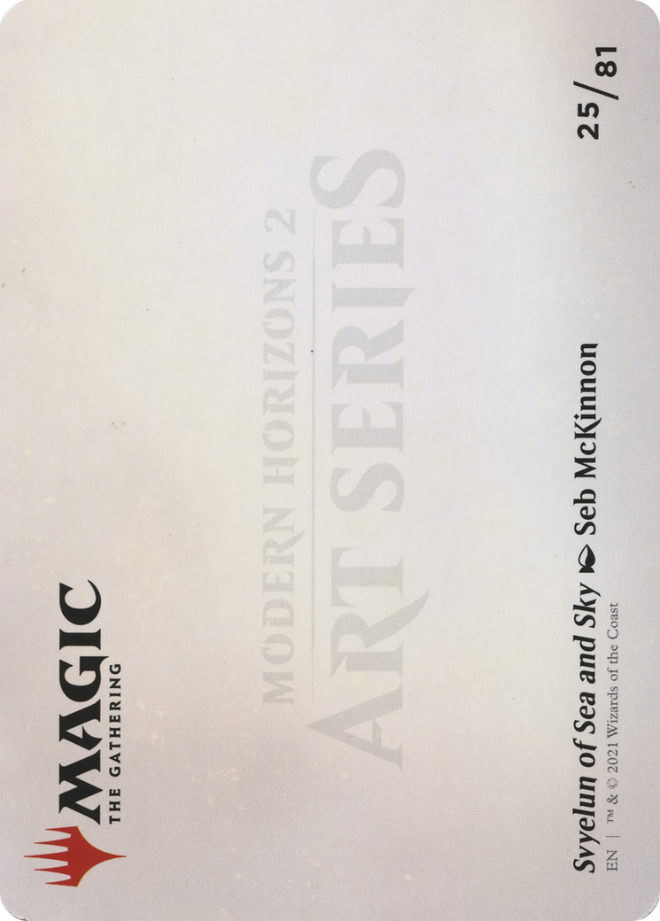 Svyelun of Sea and Sky // Svyelun of Sea and Sky (AMH2-025) (Borderless) [Modern Horizons 2 Art Series] Foil