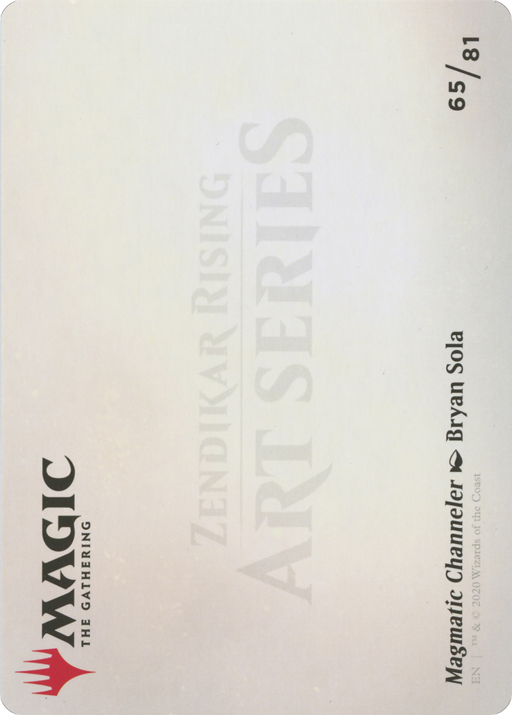 Magmatic Channeler // Magmatic Channeler (AZNR-065) (Borderless) [Zendikar Rising Art Series]