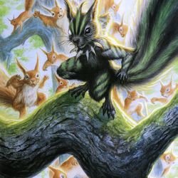 Chatterfang, Squirrel General // Chatterfang, Squirrel General (AMH2-067) (Borderless) [Modern Horizons 2 Art Series]
