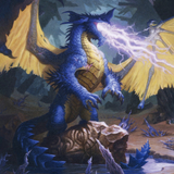 Blue Dragon // Blue Dragon (AAFR-073) (Borderless) [Adventures in the Forgotten Realms Art Series] Foil