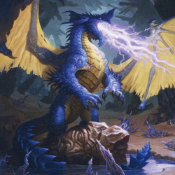 Blue Dragon // Blue Dragon (AAFR-073) (Borderless) [Adventures in the Forgotten Realms Art Series] Foil