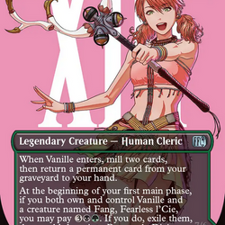 Vanille, Cheerful l'Cie // Ragnarok, Divine Deliverance (Borderless) (Surge Foil) [FINAL FANTASY]