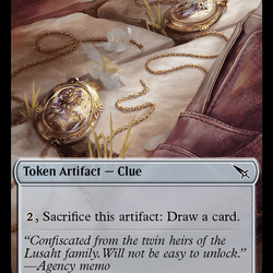 Thopter (0020) // Clue (0018) Double-Sided Token [Murders at Karlov Manor Tokens]