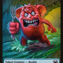 Beeble // Dragon Double-Sided Token [Unsanctioned Tokens]