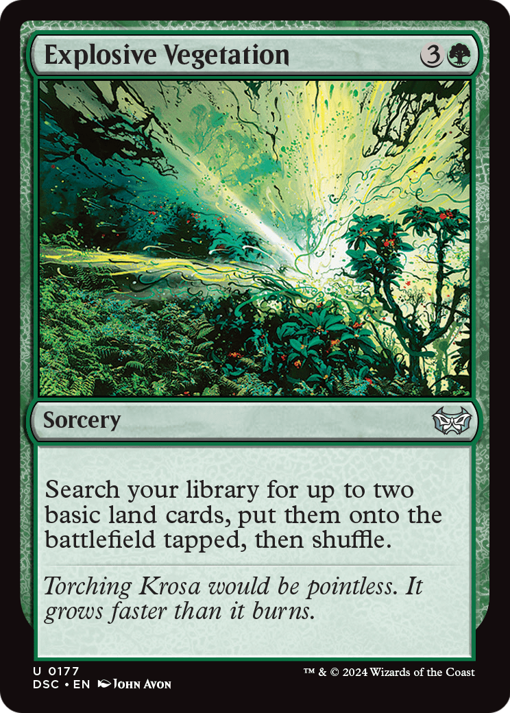 Explosive Vegetation [Duskmourn: House of Horror Commander]
