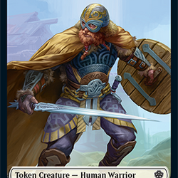 Insect // Human Warrior Double-Sided Token [Starter Commander Decks]