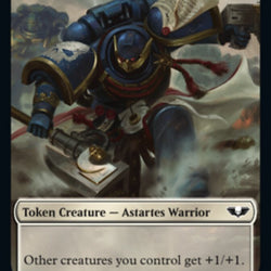 Soldier (003) // Ultramarines Honour Guard Double-Sided Token [Warhammer 40,000 Tokens]
