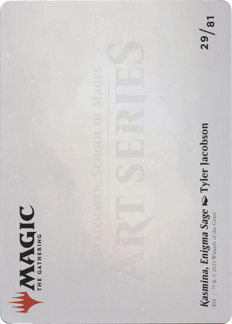 Kasmina, Enigma Sage // Kasmina, Enigma Sage (ASTX-029) (Borderless) [Strixhaven Art Series] Foil
