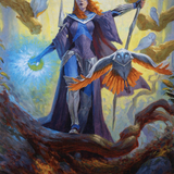 Kasmina, Enigma Sage // Kasmina, Enigma Sage (ASTX-029) (Borderless) [Strixhaven Art Series] Foil