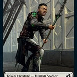 Human Soldier (004) // Zombie Double-Sided Token [Commander 2020 Tokens]