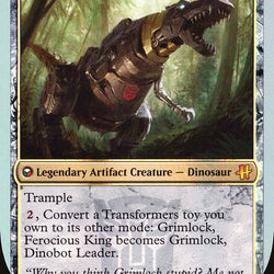 Grimlock, Dinobot Leader // Grimlock, Ferocious King [HasCon 2017]
