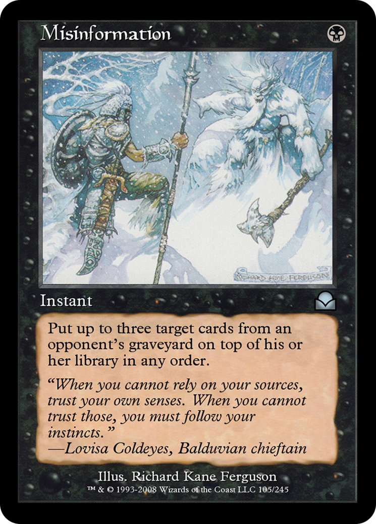 Misinformation (ME2-105) [Masters Edition II]