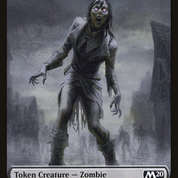 Dragon (001) // Zombie Double-Sided Token [Game Night 2019 Tokens]