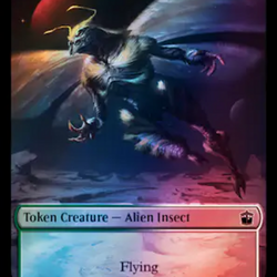 Dalek // Alien Insect Double-Sided Token (Surge Foil) [Doctor Who Tokens]