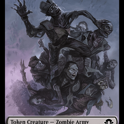 Phyrexian Germ // Zombie Army Double-Sided Token [Modern Horizons 3 Tokens]